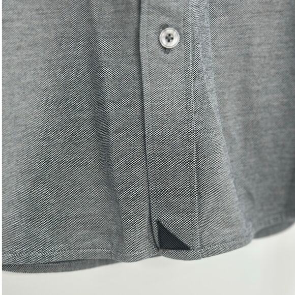 UNTUCKit Mercury Wrinkle-Free Slim Fit Button-Down Shirt | Gray | Small - Picture 3 of 6
